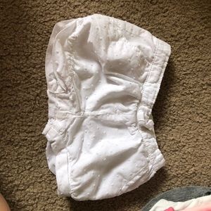 White baby girl bottoms